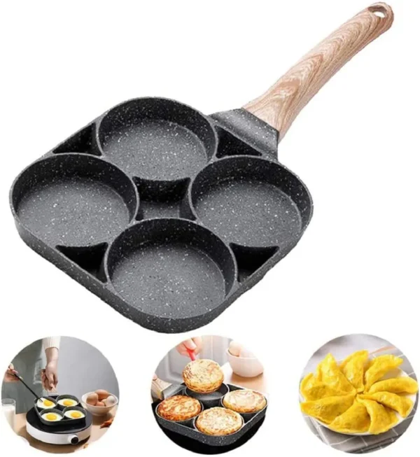 Non Stick Frying Pan with 4 Holes - Image 2